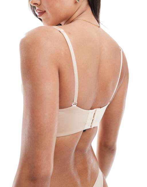 Dorina - Mix & Match Sublime Sculpt - Reggiseno scollo profondo leggermente imbottito beige, 3 di 4