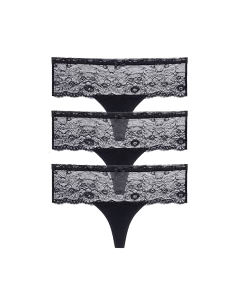 Dorina Nina black full brief 3 pack in black - view 1
