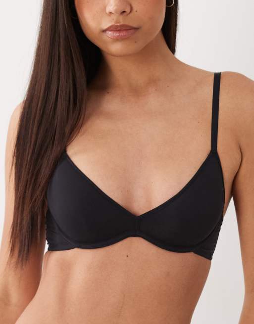 Dorina NOA light padded plunge bra in black, 3 of 4