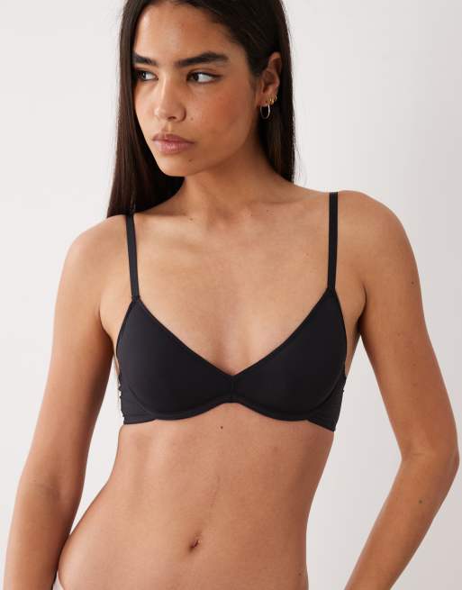 Dorina NOA light padded plunge bra in black, 4 of 4