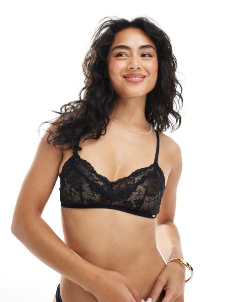 Dorina - Origins - Brassière non imbottita in pizzo nero - view 1