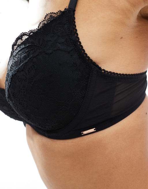 Dorina - Origins - Gewatteerde push-up-bh van kant in zwart, 2 van 4