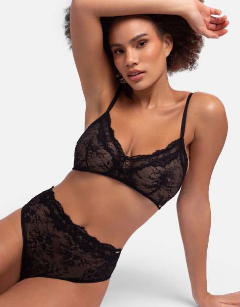 Dorina Origins lace brief in black - view 1