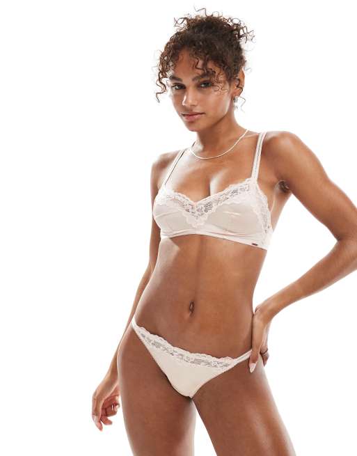 Dorina - Origins - Lyserød bralette med blondedetaljer, 3 af 4