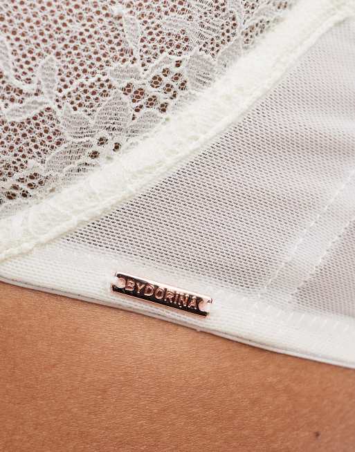 Dorina Origins non padded lace wired bra in ivory 