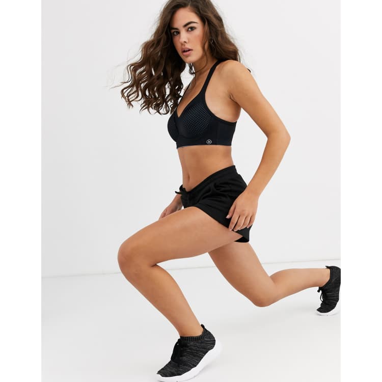 Dorina Outrun high impact push-up sports bra in black