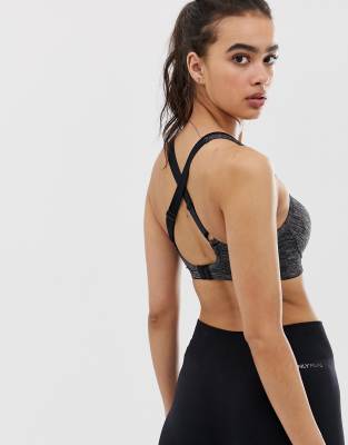 Dorina Outrun Wire Free Molded Sports Bra - Grey Melange / 36B