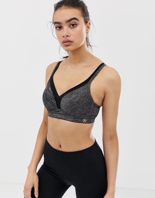 DORINA OUTRUN PUSH UP - Sports-bh'er - grey melange/grå 