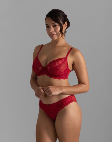 Dorina Perfect lace brazilian in red - view 1