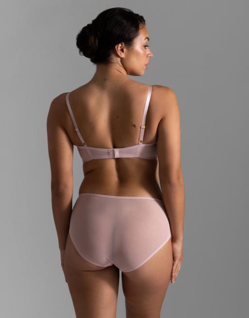 Dorina Perfect lace midi brief in pink, 4 of 4