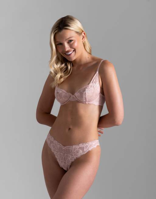 Dorina Perfect lace thong in pink, 2 of 3