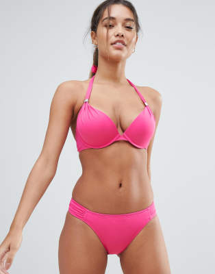 push up pink bikini