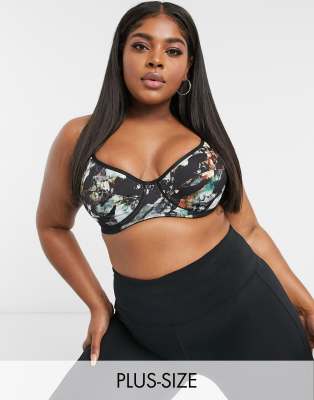 plus size padded sports bra