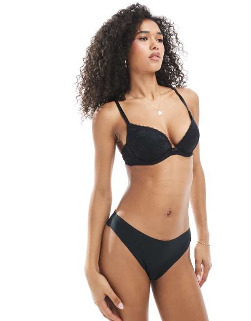 Dorina - Sonia - Confezione da 2 reggiseni in pizzo bianco e nero, 4 di 4