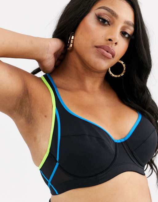 Dorina Spirit Soutien gorge de sport grande taille pour activit s intenses Noir