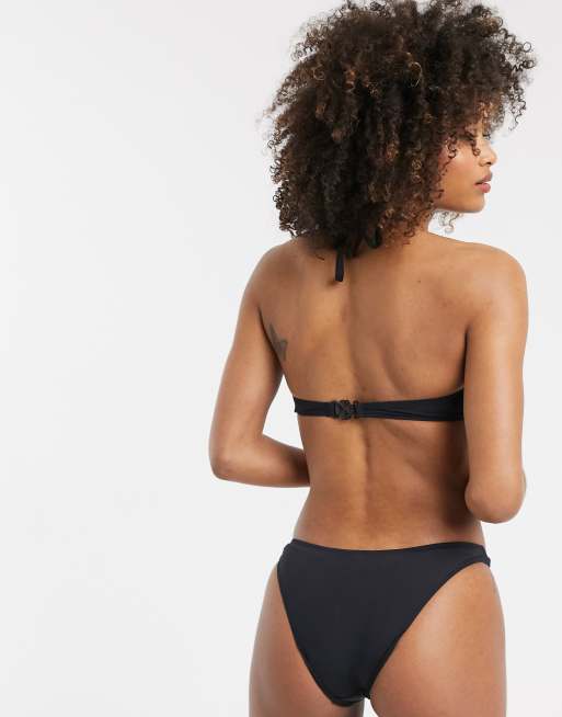 Dorina St Barts brazilian high leg bikini bottom in black, 2 of 4