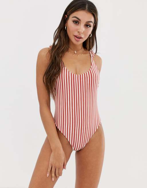 Dos Palmas stribet badedragt fra Billabong x Sincerely Jules