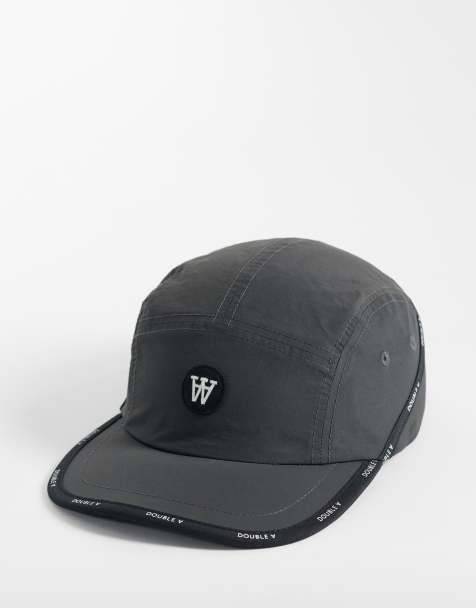 Double A by Wood Wood 100% nylon Asim logo cap with trimming in black - view 1