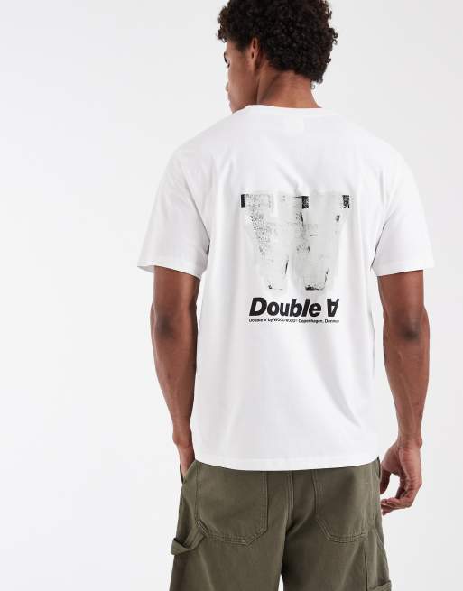 Double A By Wood Wood - Ace - T-shirt 100 % coton à logo roller - Blanc, 2 de 5