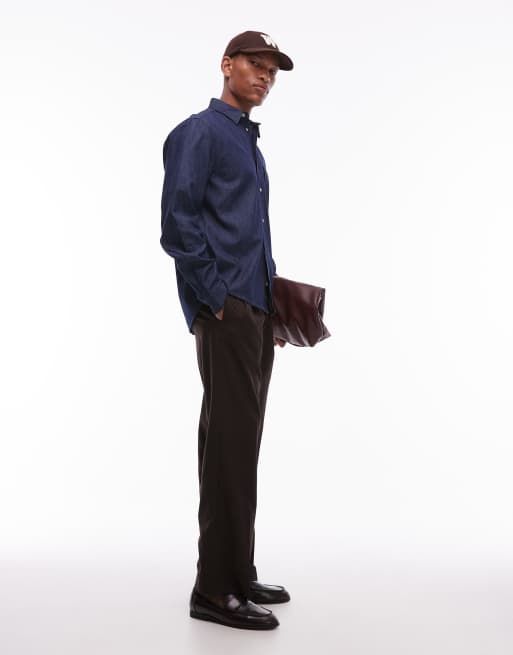 Double A By Wood Wood - Adrian - Camicia di jeans in cotone rinse, 2 di 4