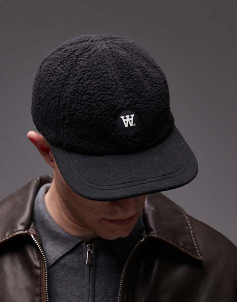 Double A By Wood Wood - Cappellino nero in peluche - view 1