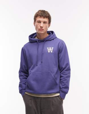 Double A By Wood Wood - Cass - Sweat à capuche à enfiler - Violet