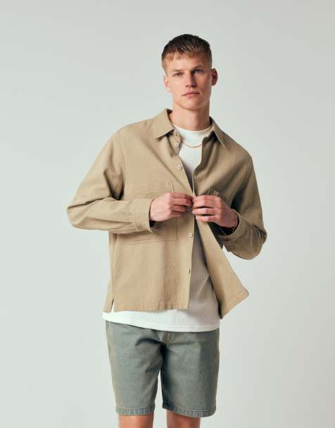 Double A By Wood Wood – Clay – Ljusbeige overshirt - view 1