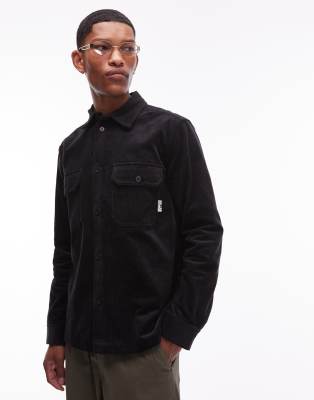 Double A By Wood Wood Clay Overshirt In Black