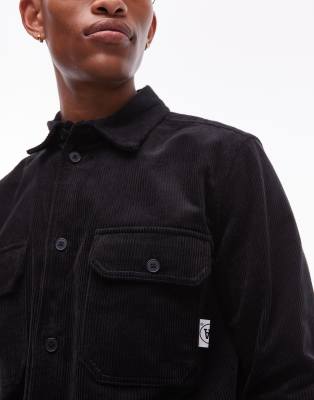 Double A By Wood Wood Clay Overshirt In Black