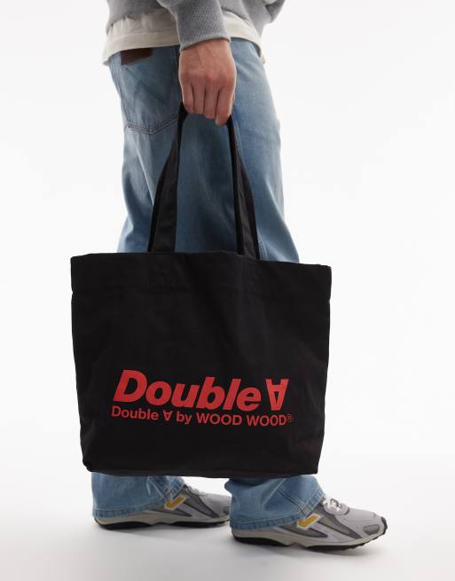Double A By Wood Wood - Conner Italic - Borsa shopping nera, 2 di 4