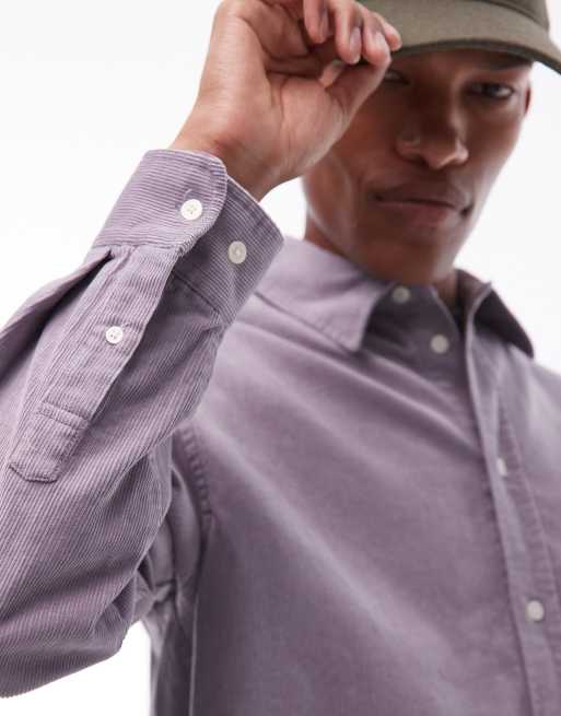 Double A By Wood Wood - Cooper - Camicia in cotone grigio lilla, 3 di 4