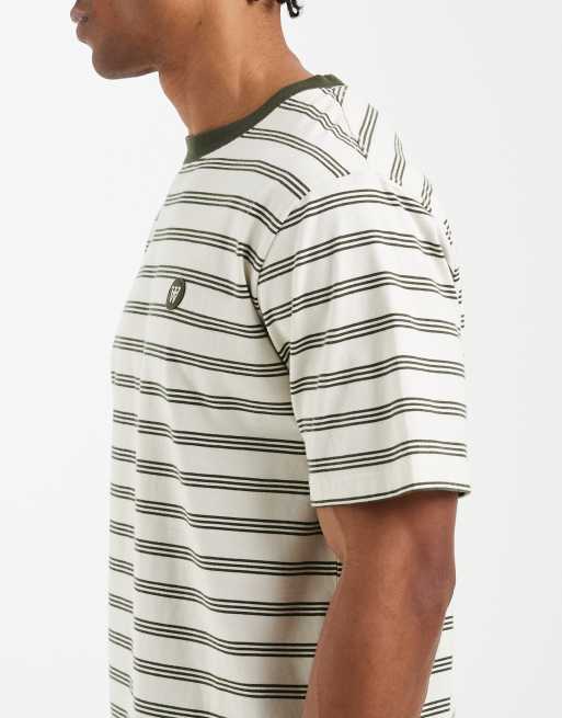 Double A By Wood Wood - Easton - Camiseta gris a rayas 100% de algodón, 4 de 5