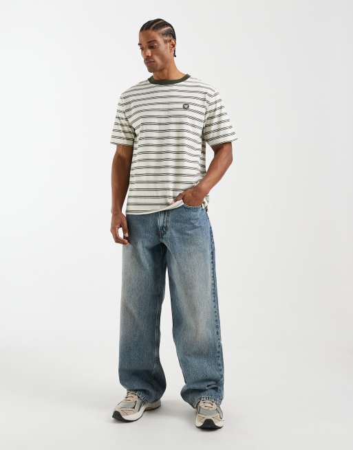 Double A By Wood Wood - Easton - Camiseta gris a rayas 100% de algodón, 5 de 5