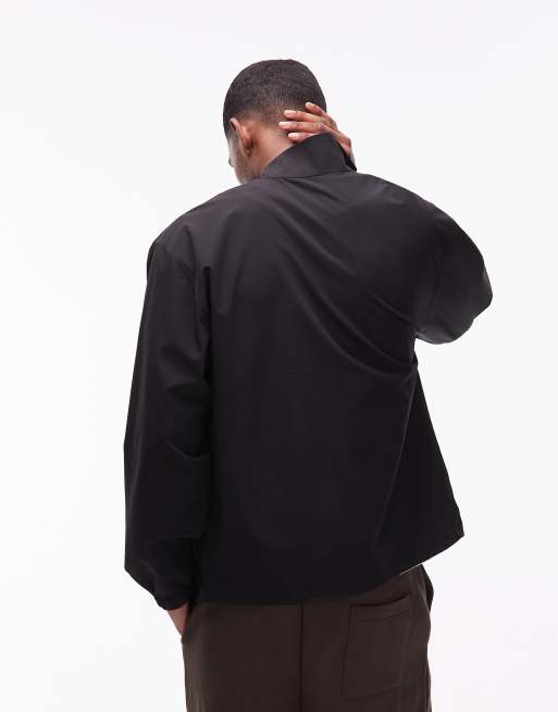 Double A By Wood Wood Frank track jacket in black, 4 of 5