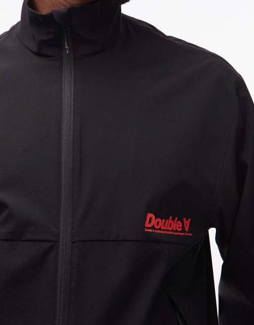 Double A By Wood Wood Frank track jacket in black, 5 of 5