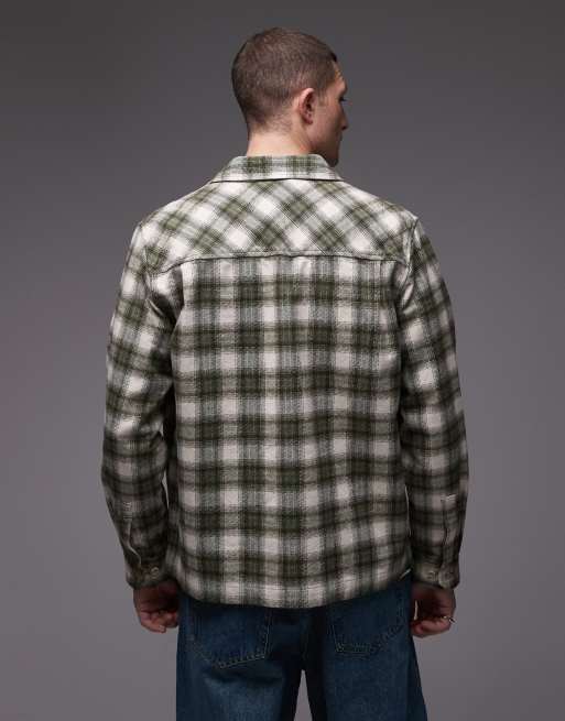 Double A By Wood Wood - Giacca color argilla e verde a quadri, 3 di 5