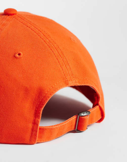 Double A By Wood Wood - Gorra naranja estándar con logo en contraste de 100% algodón, 2 de 3