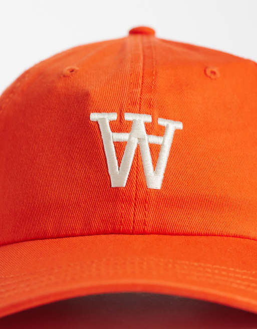 Double A By Wood Wood - Gorra naranja estándar con logo en contraste de 100% algodón, 3 de 3
