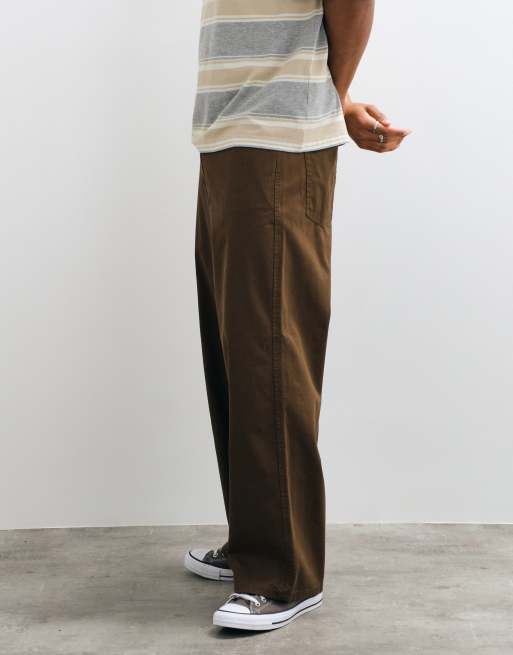 Double A By Wood Wood Harald pantalon barrel marron, 3 de 5