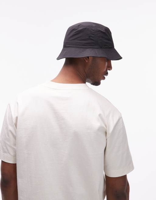 Double A By Wood Wood italic bucket hat in black, 3 of 3