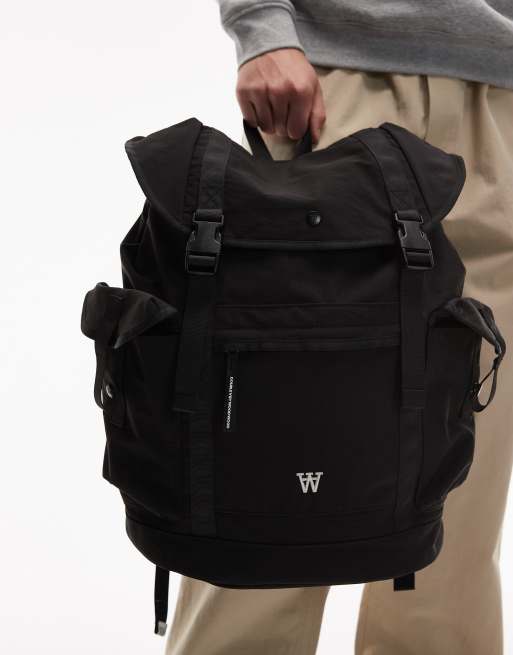 Double A By Wood Wood karl backpack in black, 4 of 4