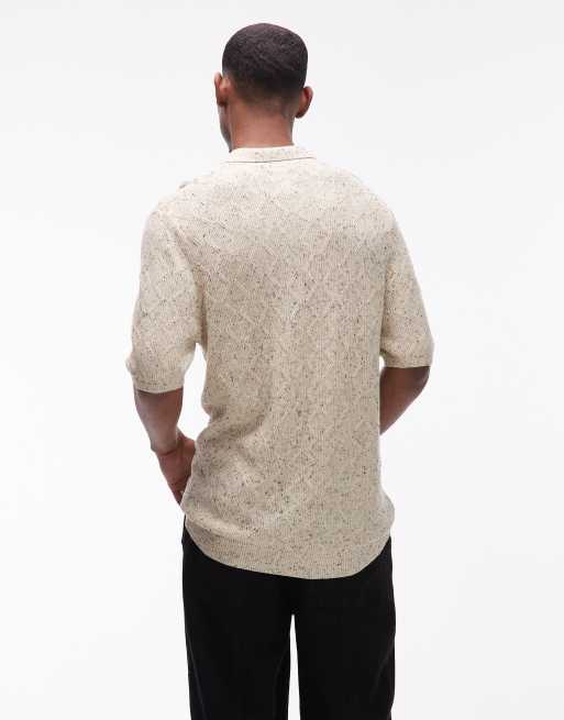 Double A By Wood Wood - Lamin - Polo en maille - Écru, 3 de 5