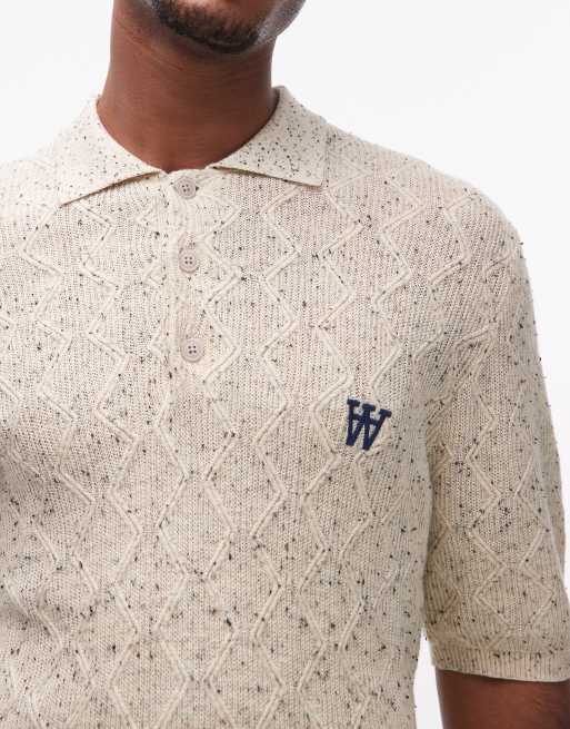 Double A By Wood Wood - Lamin - Polo en maille - Écru, 5 de 5