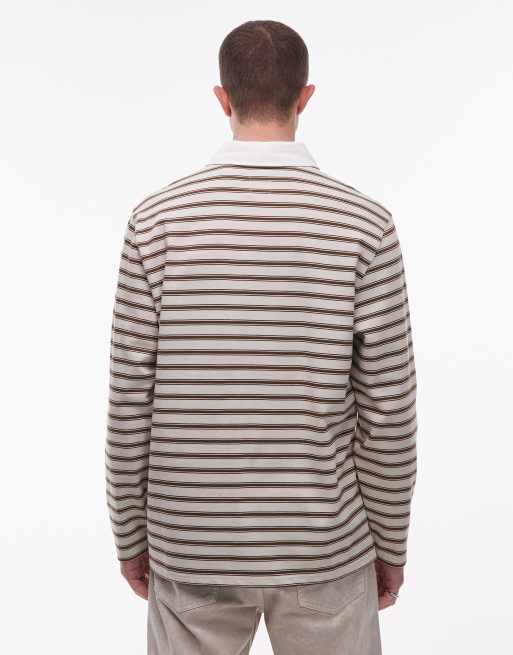 Double A By Wood Wood - Landon - Polo beige a righe, 3 di 5