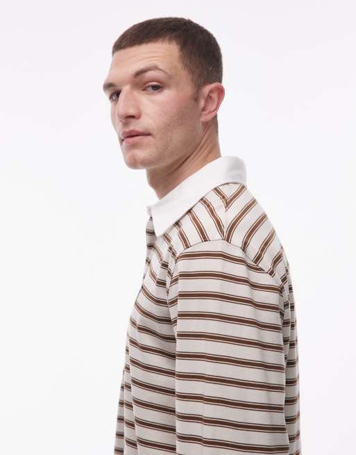 Double A By Wood Wood - Landon - Polo beige a righe, 4 di 5