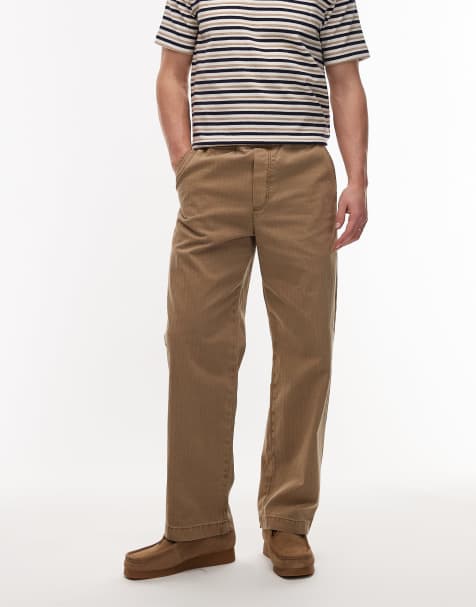 Double A by Wood Wood – Lax – Gerade geschnittene Hose in Braun - view 1