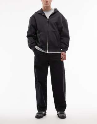 Double A By Wood Wood - Lax - Pantalon droit - Noir