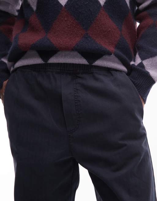 Double A By Wood Wood - Lax - Pantaloni dritti blu navy, 5 di 5