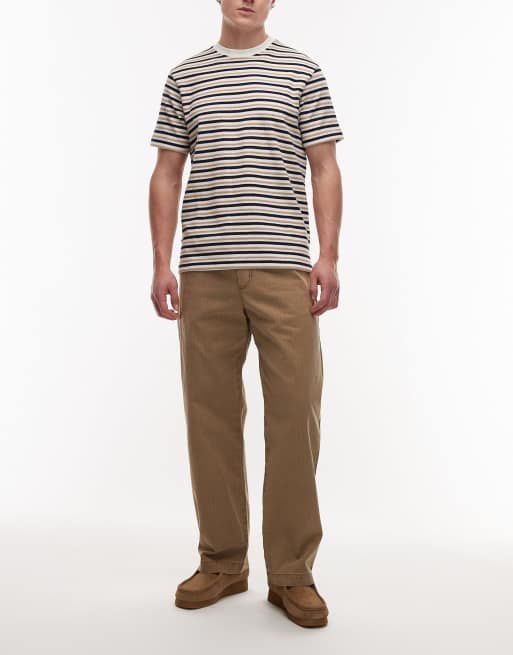 Double A By Wood Wood - Lax - Pantaloni dritti marroni, 2 di 5
