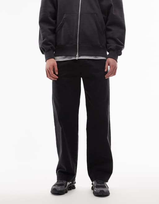 Double A By Wood Wood - Lax - Pantaloni dritti neri, 2 di 5